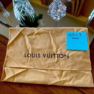 Louis Vuitton dust bag.